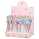 Ручка шариковая, Basir, синие чернила, серия "Бабочка", цветной корпус подвеской, 40 шт