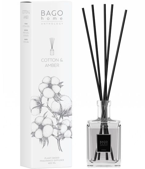 Хлопок и амбра, ароматический диффузор, Bago home