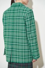 ПИДЖАК В КЛЕТКУ ЗЕЛЕНЫЙ|МОЛОЧНЫЙ