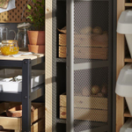 Ящик для хранения вещей Кнагглиг/Knagglig 46х31х25 из массива сосны с ручками большой, органайзер, контейнер, коробка для хранения вещей и игрушек для стеллажа