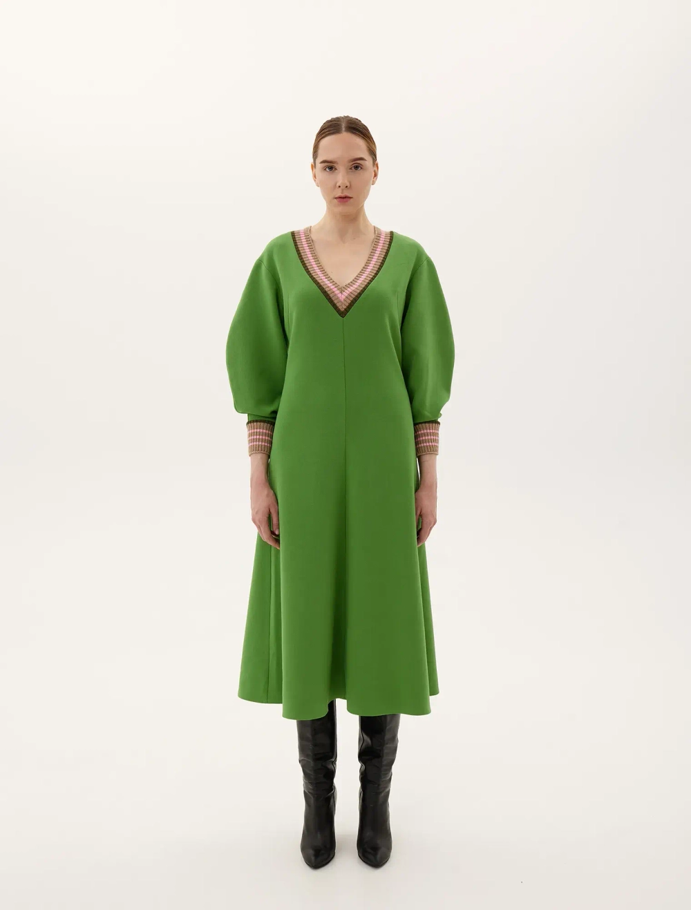 Платье «Анжелика», зелёный
