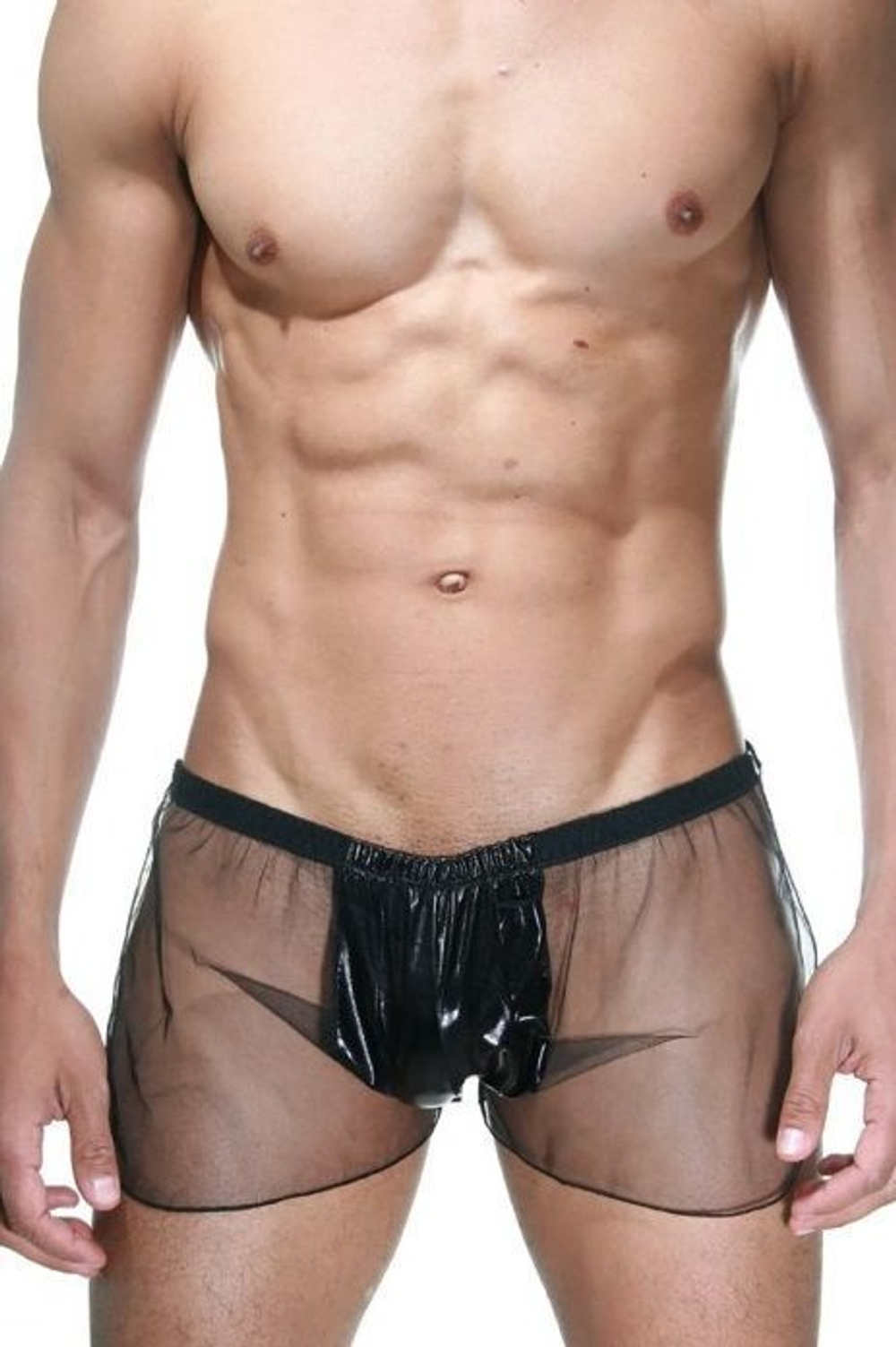 Черные мужские трусы-шорты (Размер: S-M) (Цвет: черный)