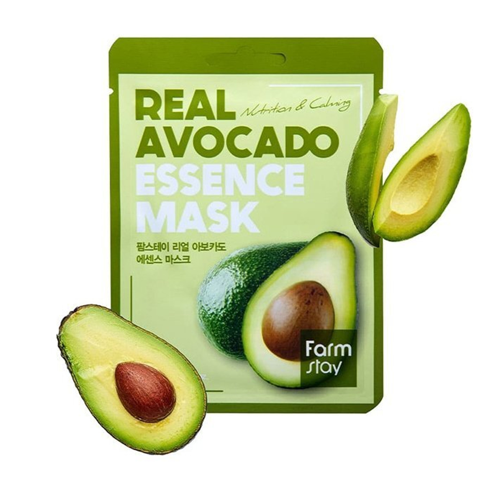 FarmStay Маска тканевая для лица с экстрактом авокадо - Real avocado essence mask, 23мл