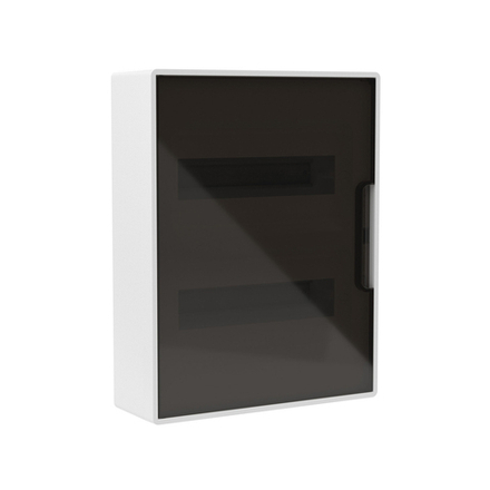 Щиток настенный FRAME белый DKC F24W1WD 24 модуля с тонированной дверцей
