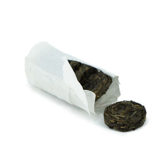 Шэн пуэр 2021 г. &quot;Деревья Биндао&quot; завода &quot;Кайшуньхао&quot; набор 56 г (7 мини бинов)