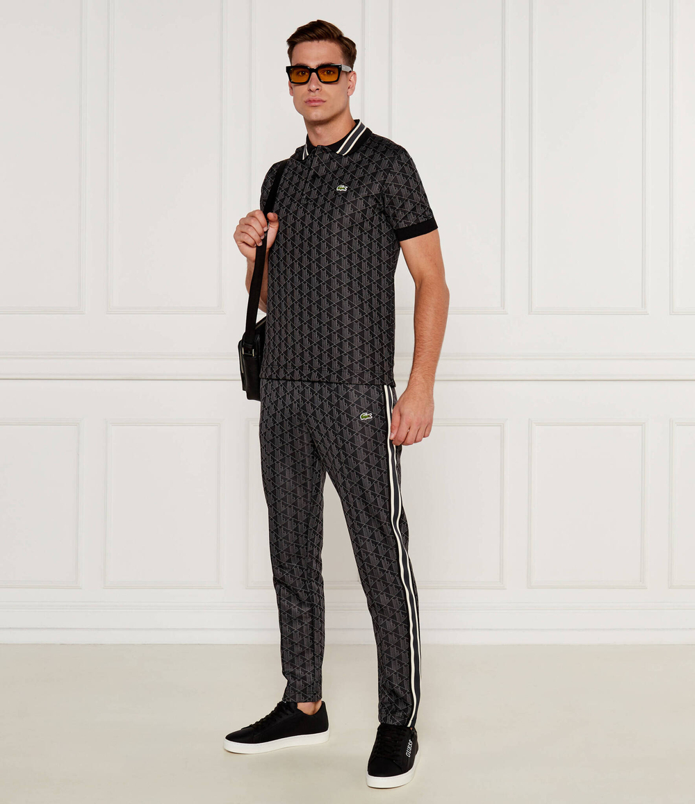 Поло Lacoste - черный(DH1417)