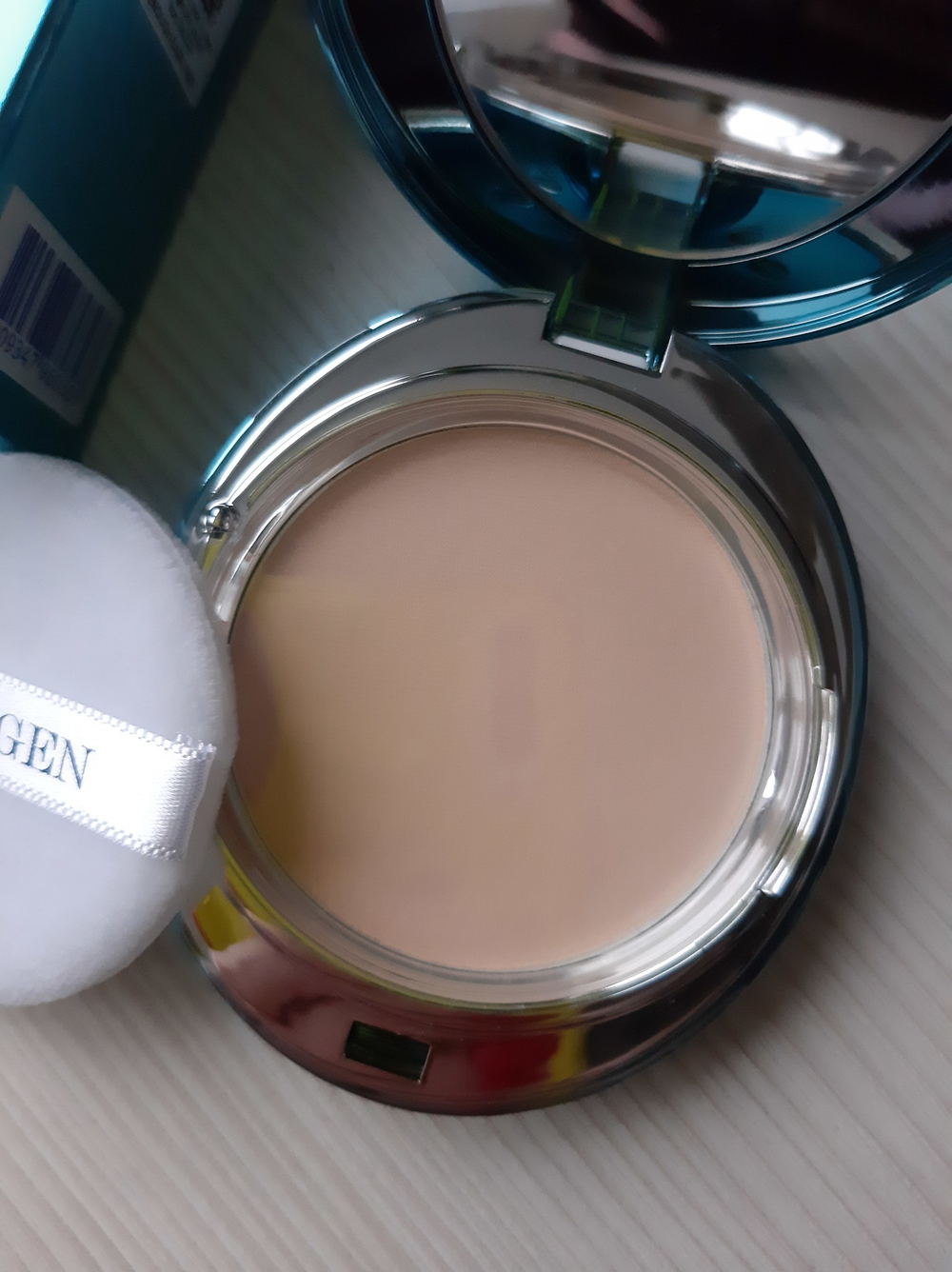 Увлажняющая пудра  с коллагеном со сменным блоком  №21 ENOUGH Collagen Hydro