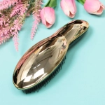 Расческа массажная компактная «Beauty Bar», цвет золото, в коробке, 20*7см