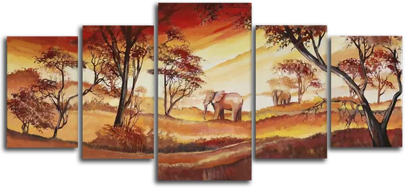 Модульная картина "Два слона"