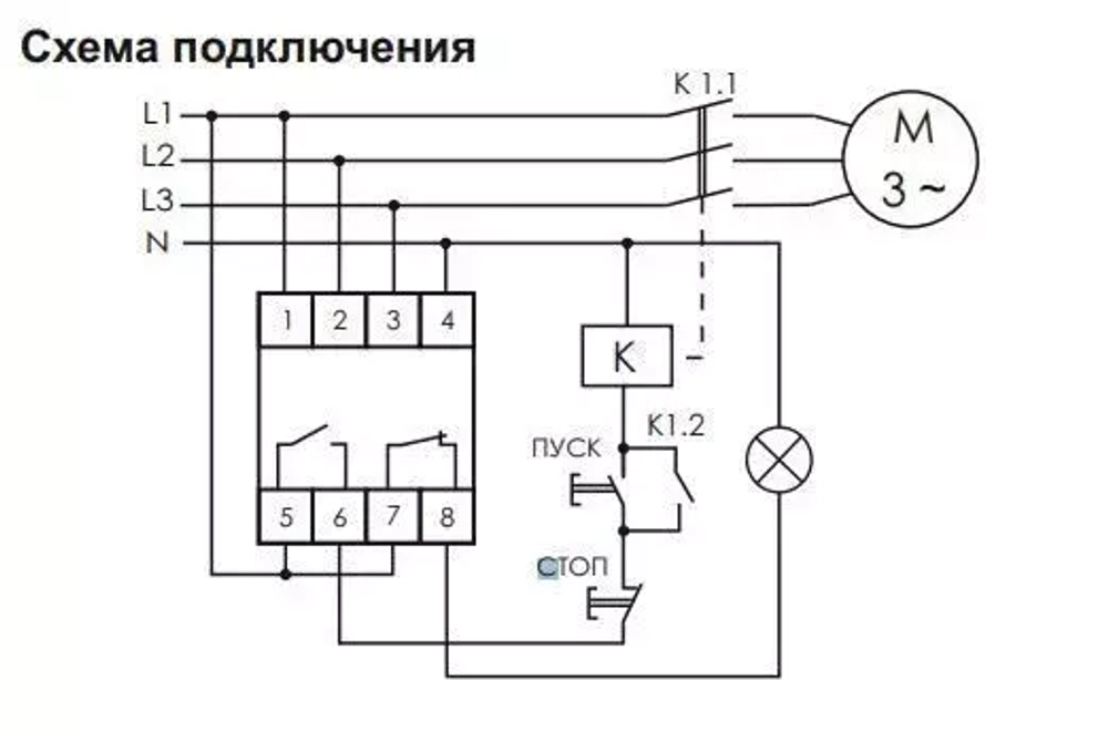 Реле контроля фаз CZF-BR 3х400/230+N 8А 1перекл. IP20