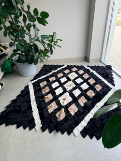 Покрывало меховое ковер из шкуры овчины