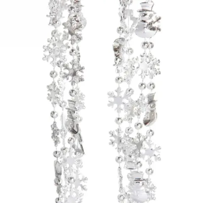 Бусы на ёлку 2,0 м «Новый год», Серебро