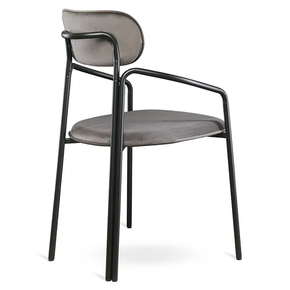 Стул Ror, Round, серый велюр