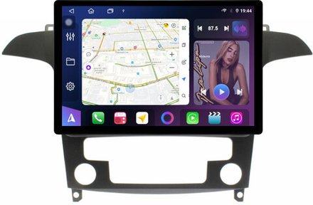 Магнитола для Ford S-Max, Galaxy 2 2006-2015 (климат) - FarCar BX877 монитор 13" 2K QLED на Android 13, TS10, 6+128, CarPlay, 4G SIM-слот