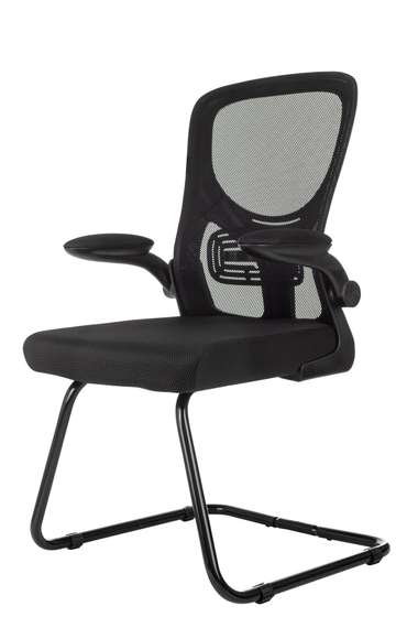 Кресло Бюрократ MC-109 черный TW-01 TW-11 сетка/ткань полозья металл черный