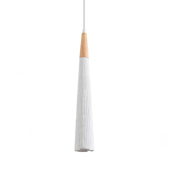 8352/1C SUSPENTIONI белый/бежевый, металл/дерево/цемент Подвес GU10 LED 5W 220V EOLIANA