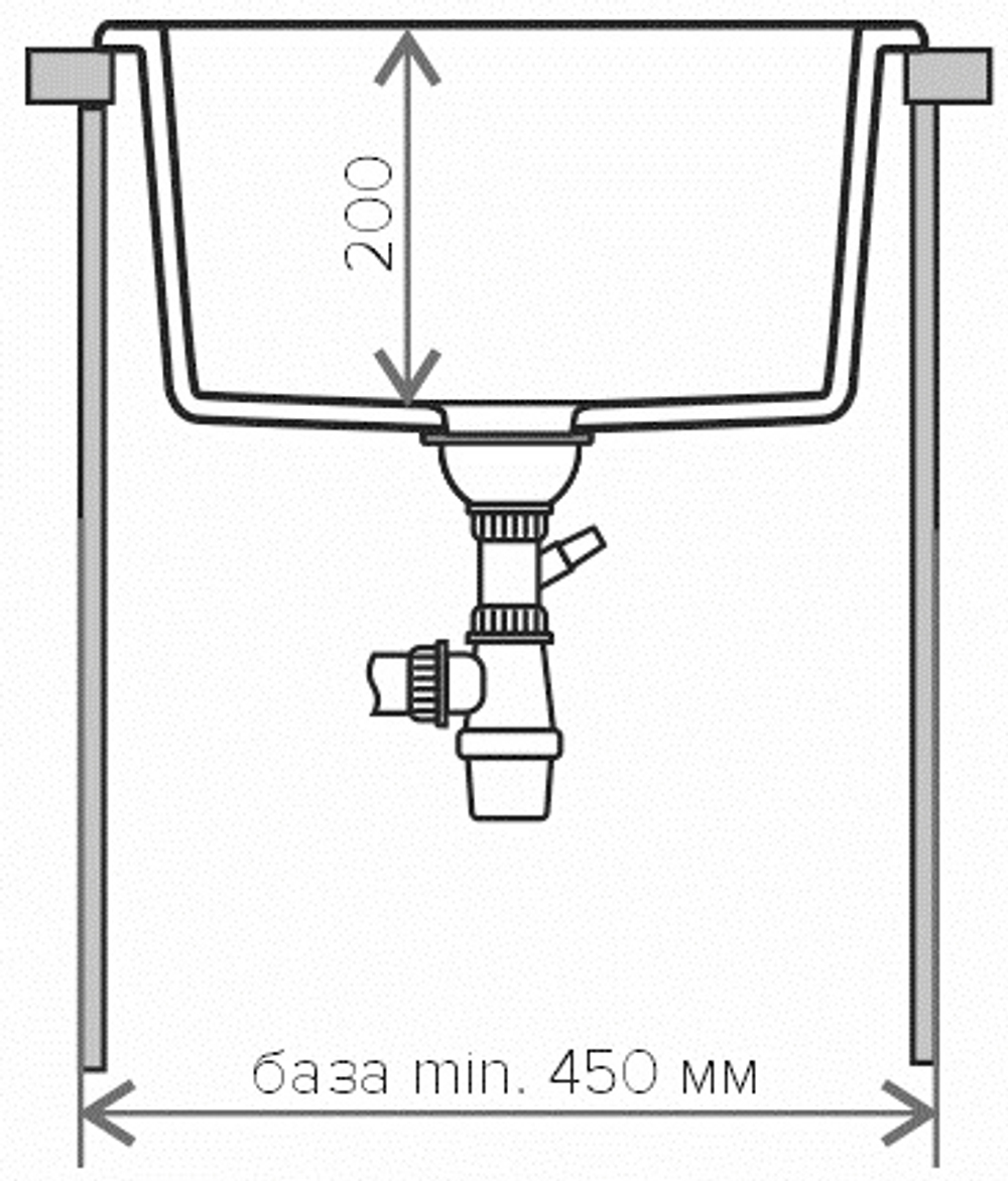 Мойка TOLERO R-117 черный №911