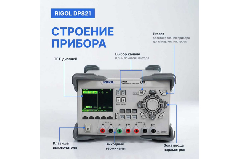 Источник питания RIGOL DP821 DP821