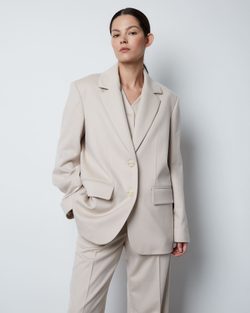 Жакет из шерсти Лоро Пиана молочный