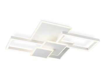 Потолочный светодиодный светильник с пультом 95W 3000K-6400K FA1031/5 WH белый Acrylica Disk Ambrella