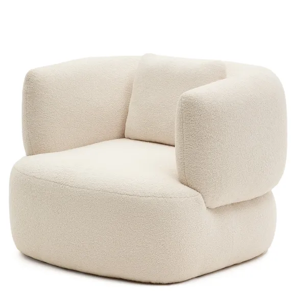 Martina Поворотное кресло в белоснежном цвете с подушкой