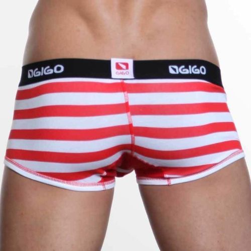 Мужские трусы хипсы GIGO Red and White Boxer