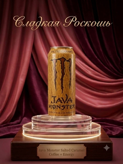 Энергетический Напиток Monster Energy Java солёный карамель 473 мл, США