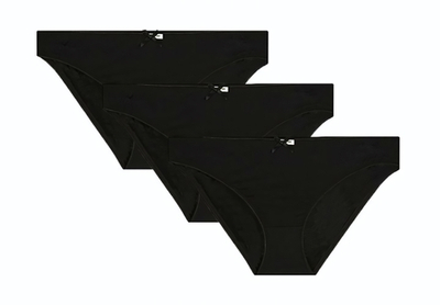 Набор из 3 черных трусиков-слип Olivia (Размер: S) (Цвет: черный)