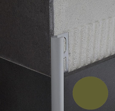 Алюминиевый С-образный профиль для наружных углов бронза RJ