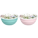 Миска Latina 3,2л с крышкой с декором Цветущий луг, Микс