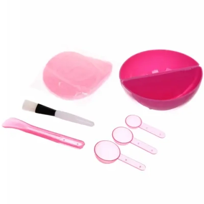 Набор аксессуаров 8 предметов «Beauty» , 2 чашки, 3 ложки, спонж, кисточка, лопатка