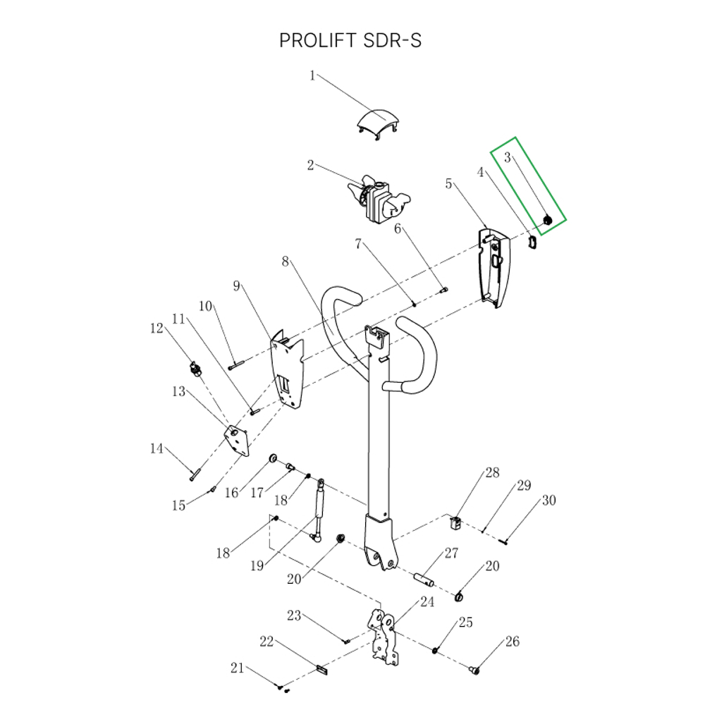 Кнопки подъема-опускания вил для штабелеров SDR-S