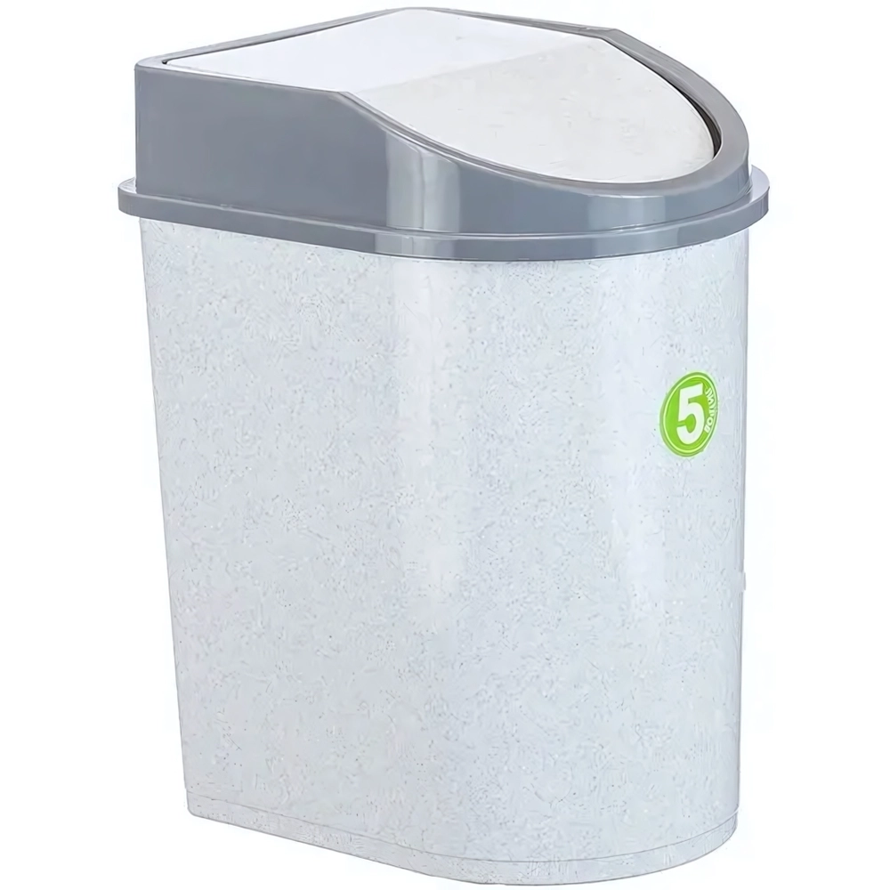 Контейнер для мусора 5л. Мраморный 0,28,17х0,22м