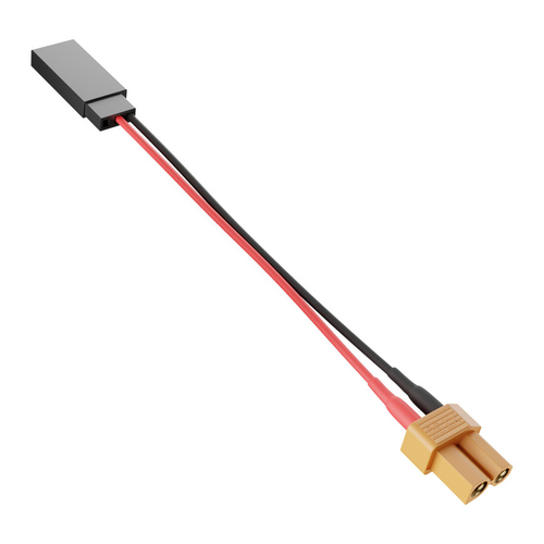 XT30 [MH-FC] to 2-Pos TJC8 Power Connector [FH-MC] Adaptor (60mm Length)