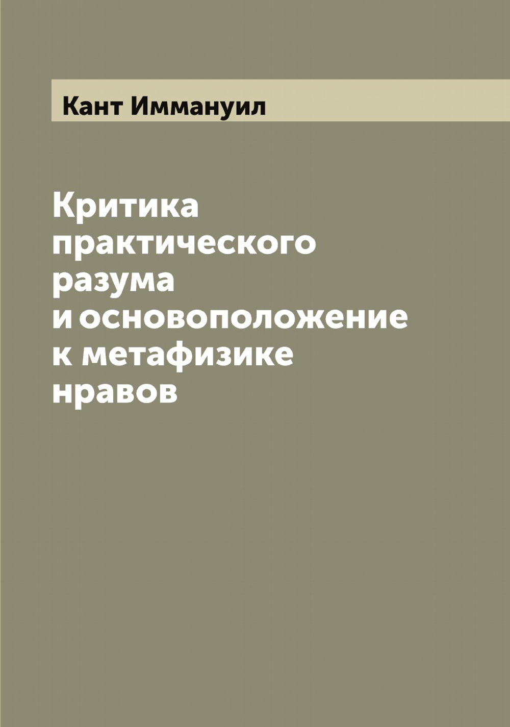 Критика практического разума и основоположение к метафизике нравов | Кант Иммануил