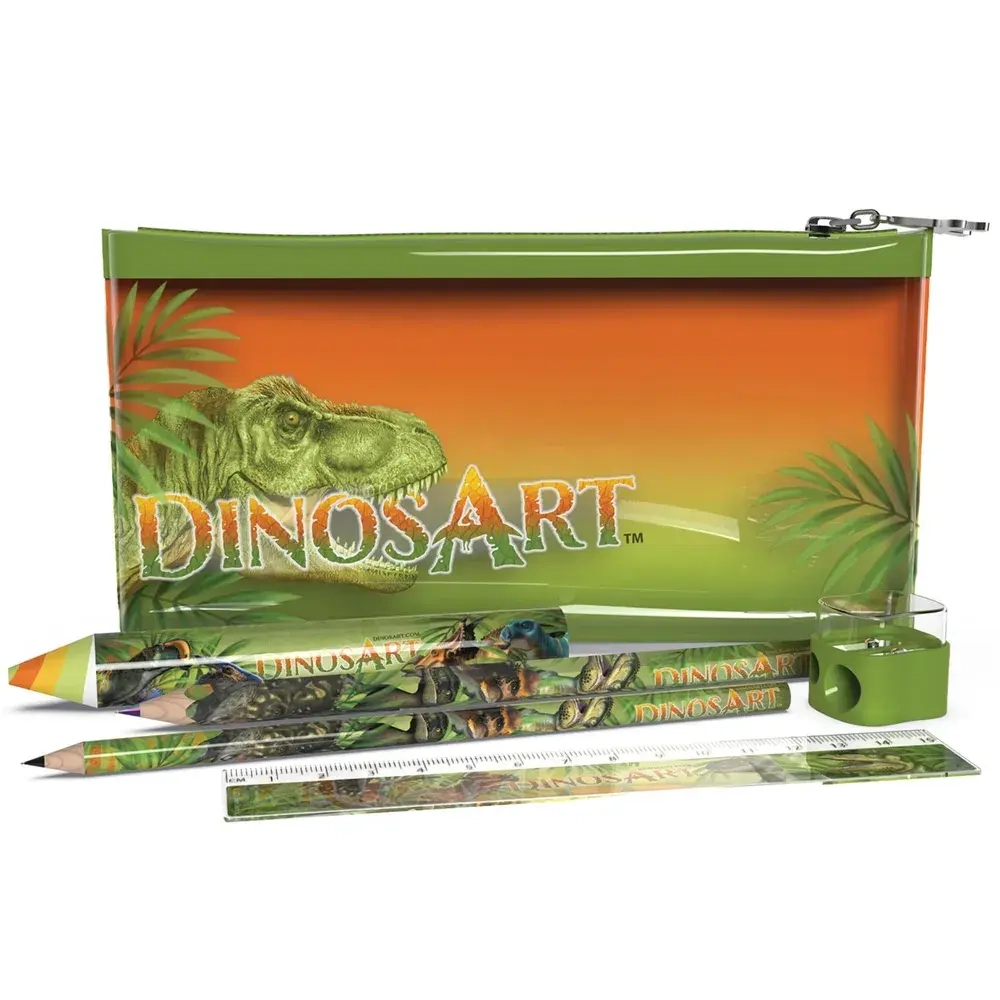 Школьный пенал для мальчика с наполнением "DinosArt"