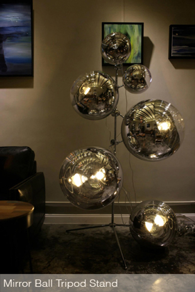 торшер Mirror Ball Tripod Stand