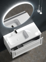 Тумба с раковиной Sancos Very 100 см VR100LW левая, bianco