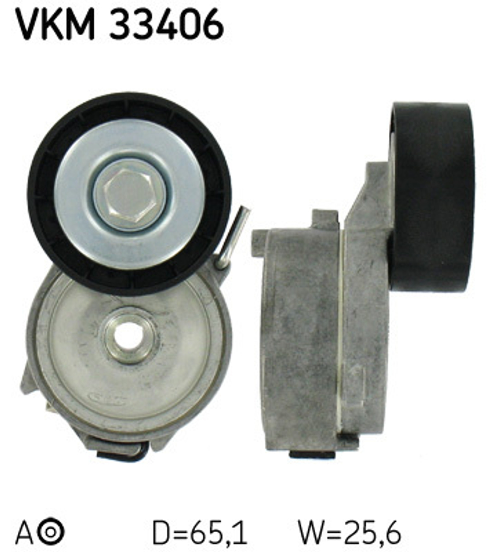 SKF - VKM33406-SKF - Belt Tensioner, V-ribbed belt - Povrat artikla narucenog iz Njemacke nije moguc.