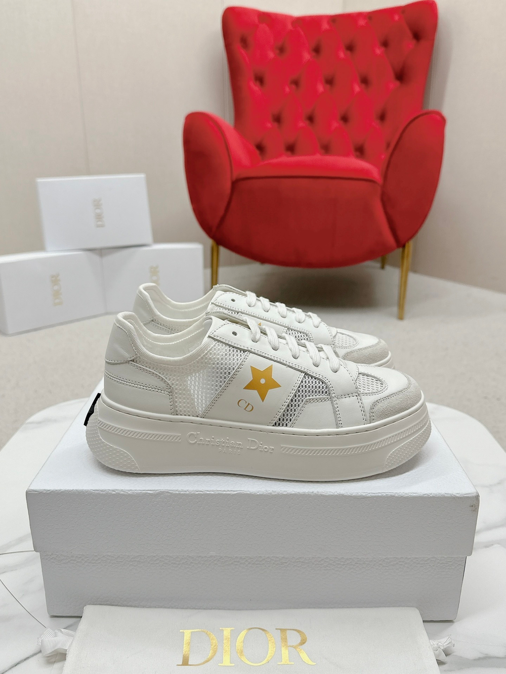 Christian Dior Star Platform Sneaker