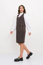 Платье Д 3481 дл/шоколад