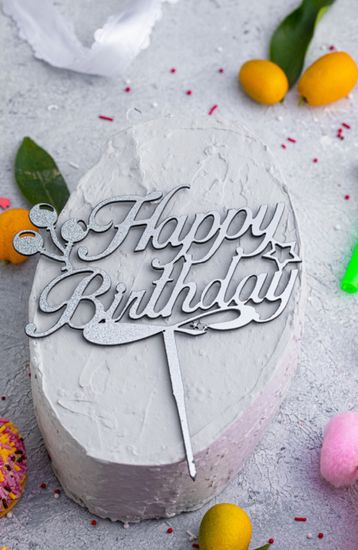 Свеча - топпер "Happy Birthday"