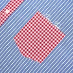 Рубашка One Two Oversized Striped синяя / красная