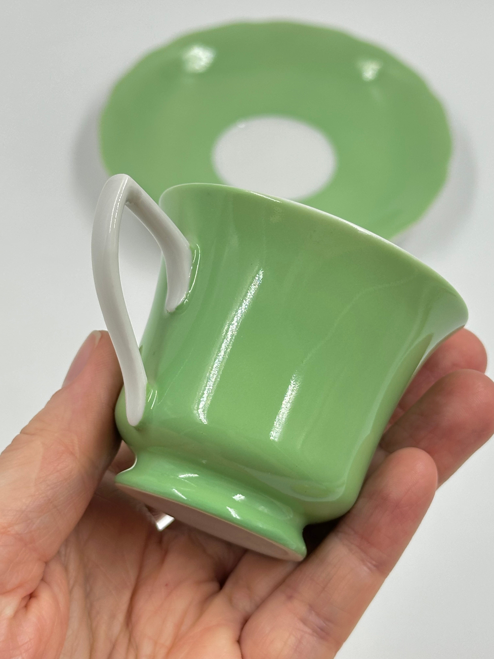 Кофейная пара зелёная Loučky