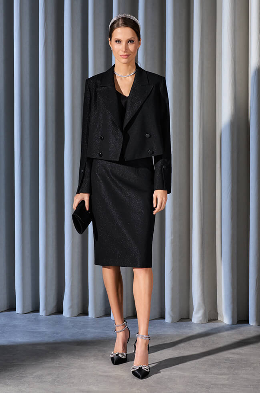 4818 Юбка женская (черный)