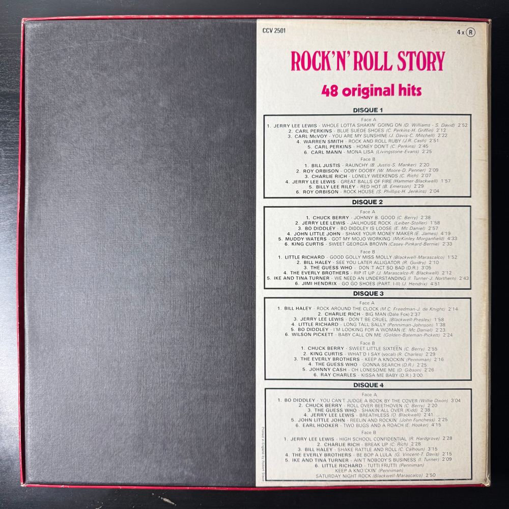 Сборник Rock'n'Roll Story 48 Original Hits 4LP (Франция 1977г.)