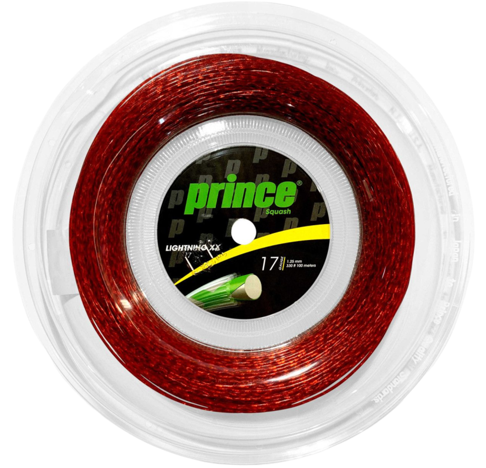 Squash strings Prince Lightning XX (100m) - red