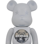 Дизайнерские игрушки BE@RBRICK x atmos 1000% WHITE CHROME Ver. 70cm, atmos -1000%