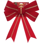 Бант на ёлку «Праздничный» 38*28 см, Красный