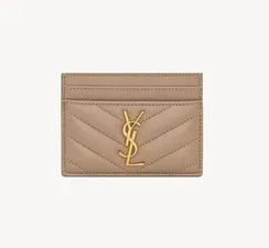 Держатель для карт Saint Laurent CASSANDRE MATELASSÉ GRAIN DE POUDRE